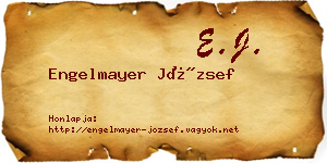Engelmayer József névjegykártya